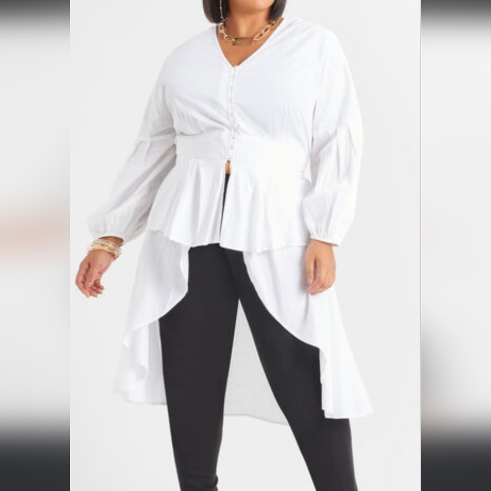 NWT Hi Low Cotton Tunic